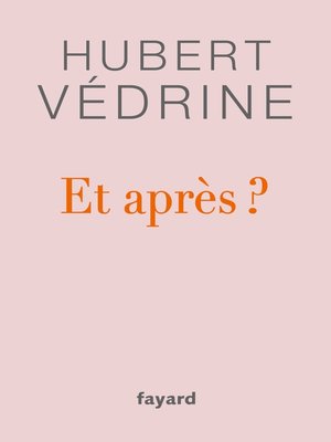 cover image of Et après ?